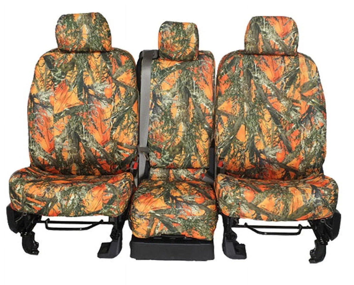 CalTrend Center 50/50 Split Bench TRUETIMBER Seat Covers for 1994-1997 Toyota Land Cruiser - TY120-72KA BLAZE Insert and Trim