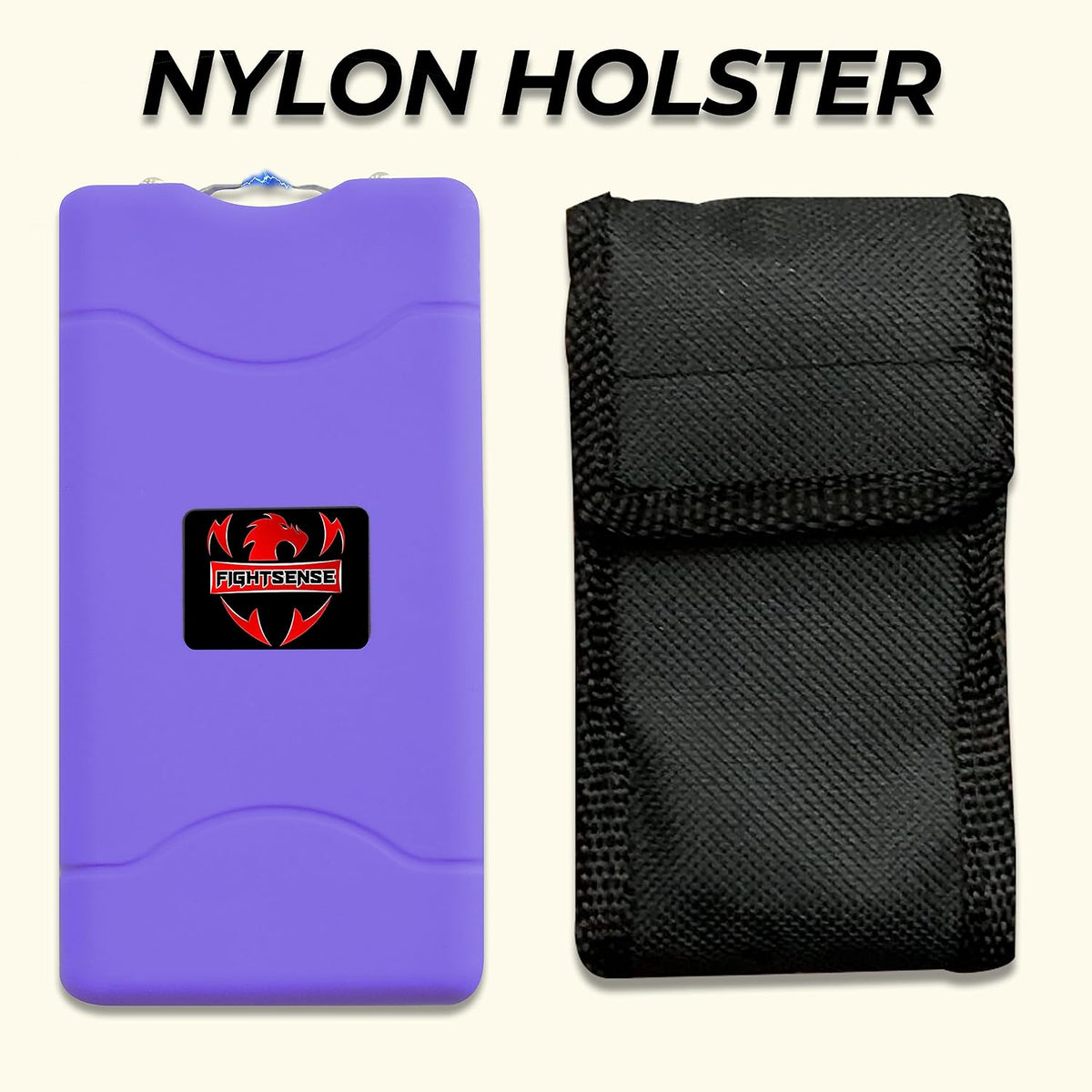 Wholesale Lot Super Heavy Duty Stun Gun for Self Defense with Bright Led Flashlight, Rechargeable Battery, Nylon Holsters with Belt Loop for Easy Cary