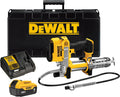 DEWALT Grease Gun Kit 20V MAX with 4.0Ah Battery and Charger, Cordless Grease Gun, LED Light, 42â Hose, 10,000 PSI, Variable Speed Triggers (DCGG571M1)