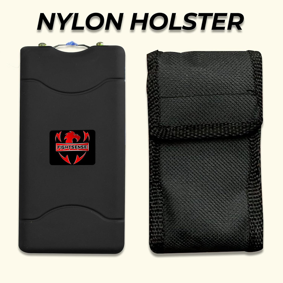 Wholesale Lot Super Heavy Duty Stun Gun for Self Defense with Bright Led Flashlight, Rechargeable Battery, Nylon Holsters with Belt Loop for Easy Cary