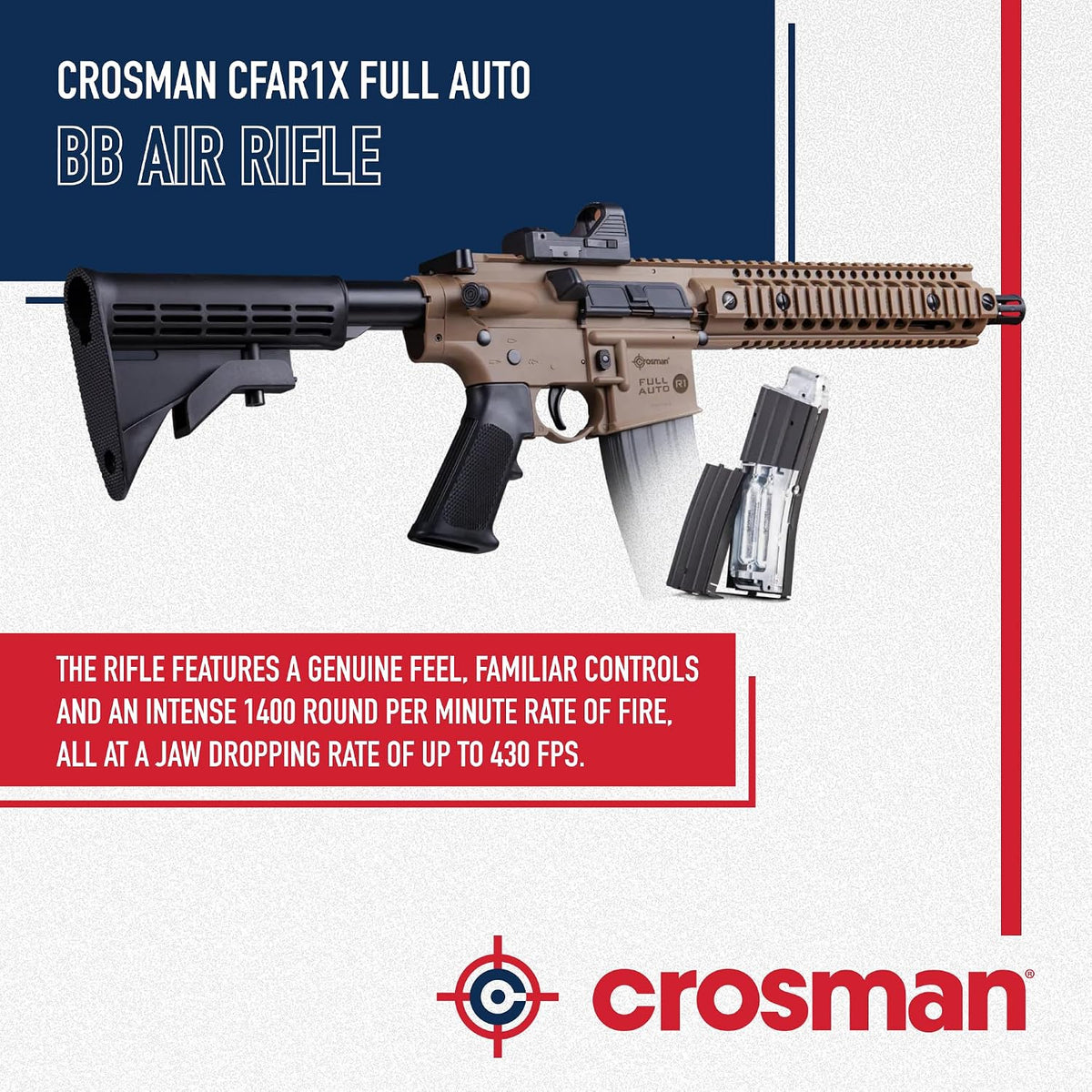 Crosman Full Auto R1 CO2 BB Air Rifle Series