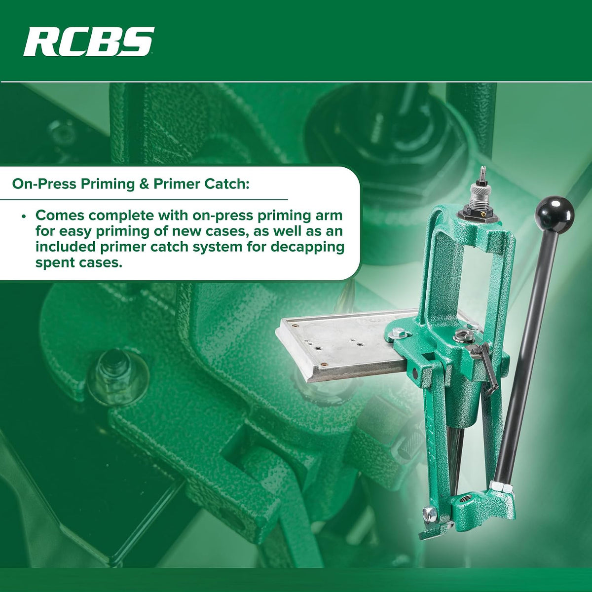 RCBS Rock Chucker Supreme Single Stage Reloading Press â Cast Iron â Green