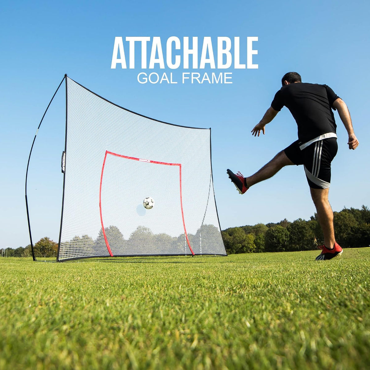 QuickPlay Mega Net Ball Stop Backstop - Free-Standing