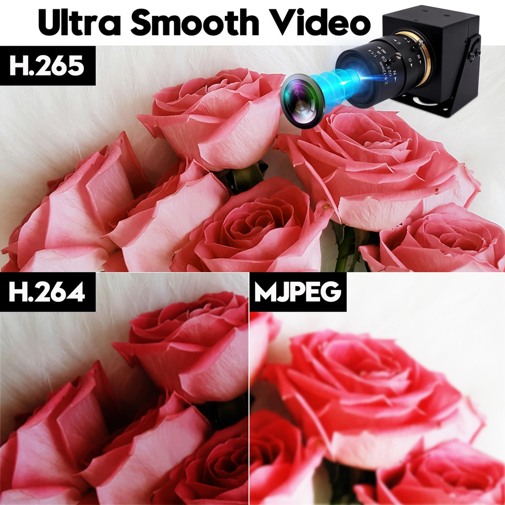 HDMI 4K USB Camera for Live Streaming 10X Variable Focus PC Webcam USB HDMI Simultaneous Output Video Conferencing Close up Zoom in and Out Web Camera for Online Teaching Training