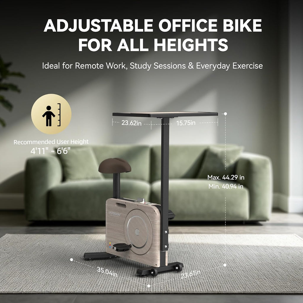 HARISON Under Desk Bike Pedal Exerciser for Home Office, Quiet Cycling