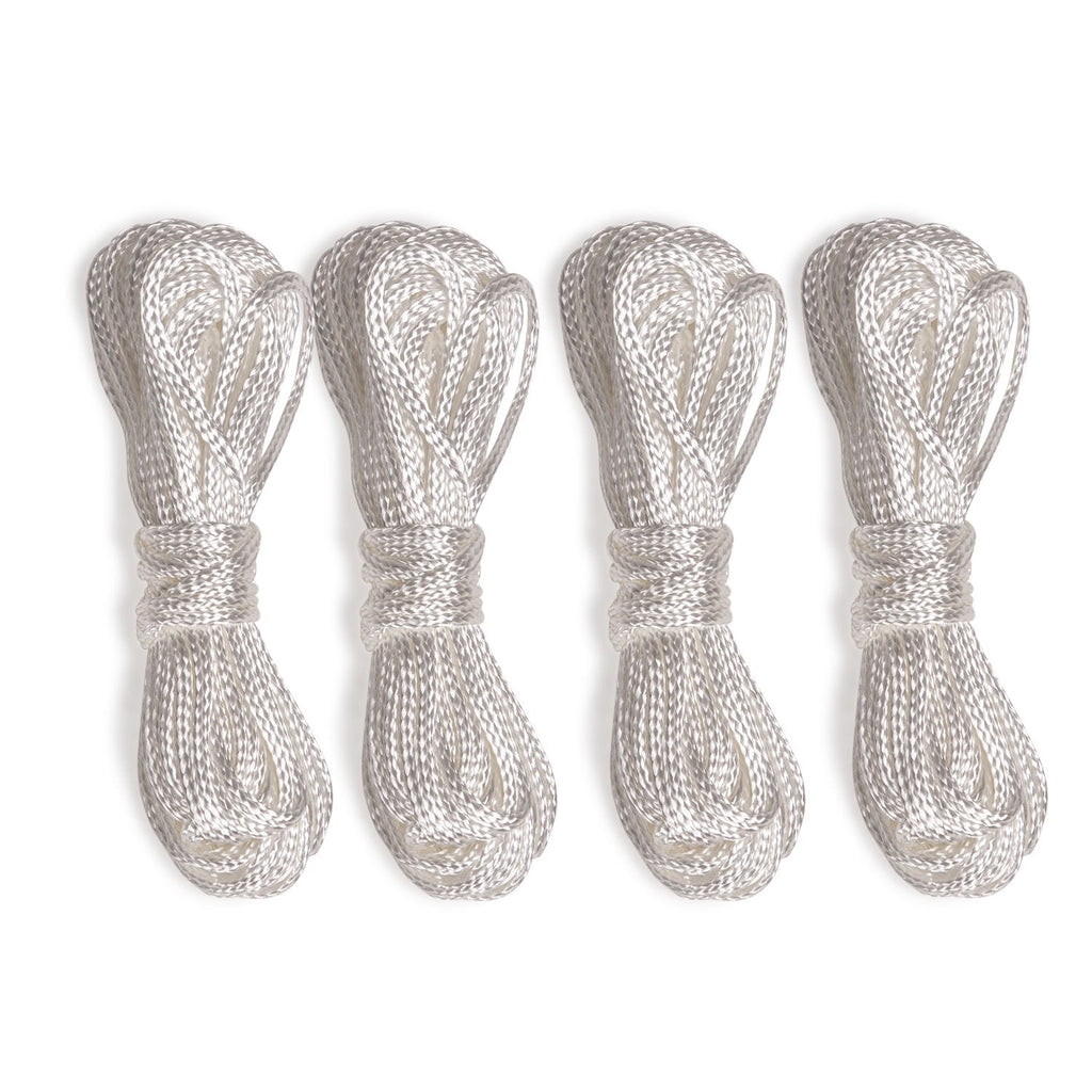 Champion Sports Lacrosse Goal Net - 6mm Official Size White Nylon Net Replacement (Pack of 2)