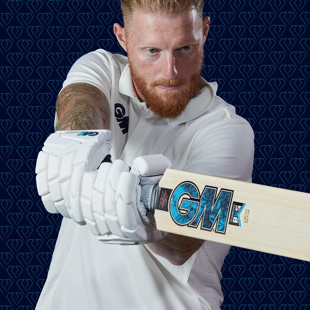Gunn & Moore GM Cricket Bat - Kashmir Willow - HEX Grip - Available in Various Grades & Sizes for Children to Full Size