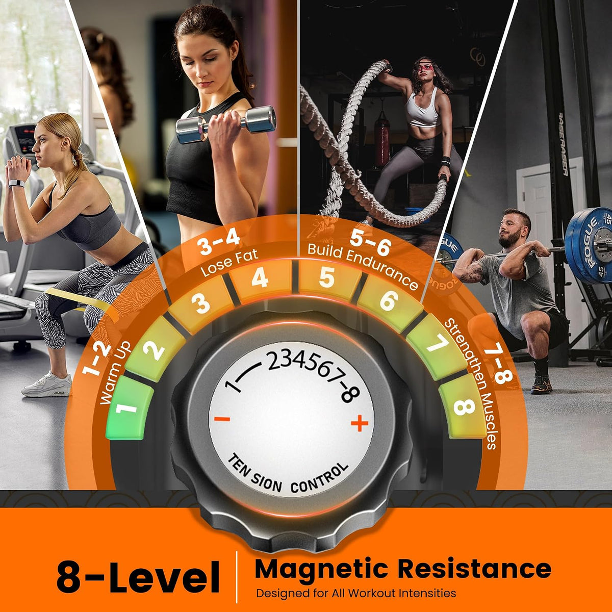 Recumbent Exercise Bike for Home, Stationary Bike for Seniors