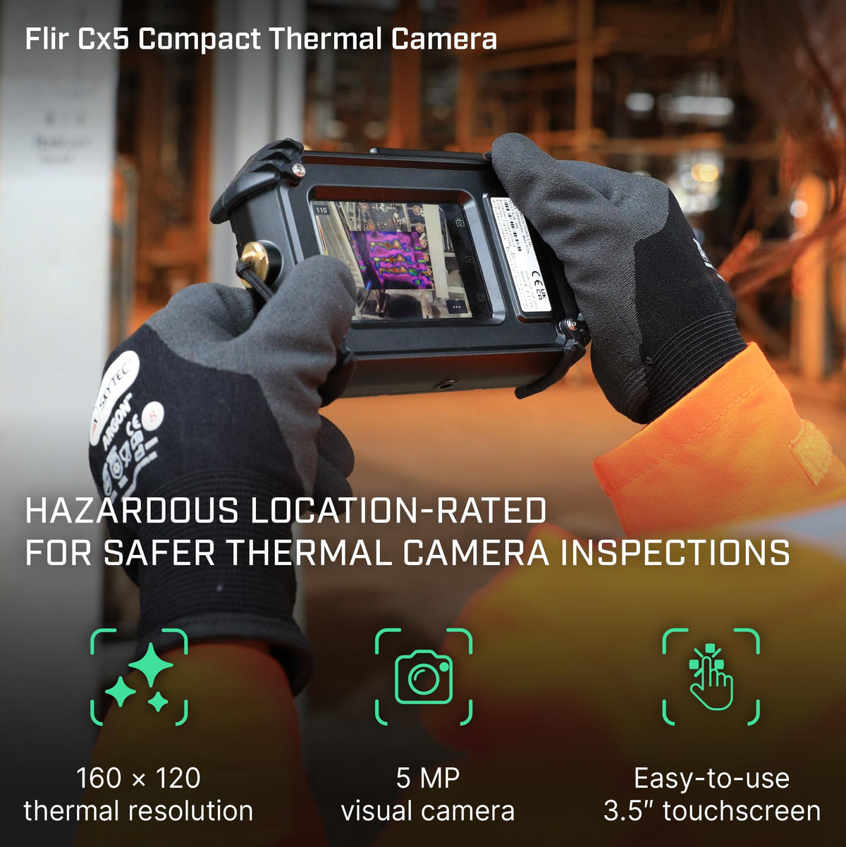 Flir C3-X Compact Thermal Imaging Camera, WiFi, 128x96 MSX, Ignite