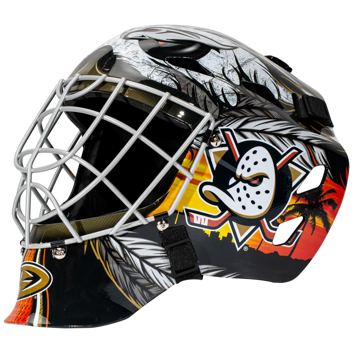 Franklin Sports Team Licensed NHL Hockey Goalie Face Mask - Goalie Mask for Kids Street Hockey - Youth NHL Team Street Hockey Masks