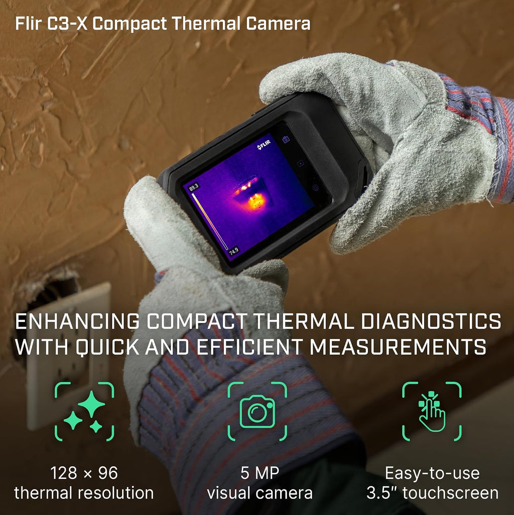 Flir C3-X Compact Thermal Imaging Camera, WiFi, 128x96 MSX, Ignite