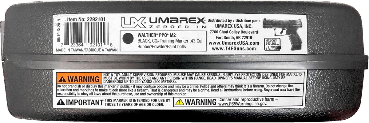 Umarex T4E Walther PPQ .43 Caliber Training Pistol Paintball Gun Marker