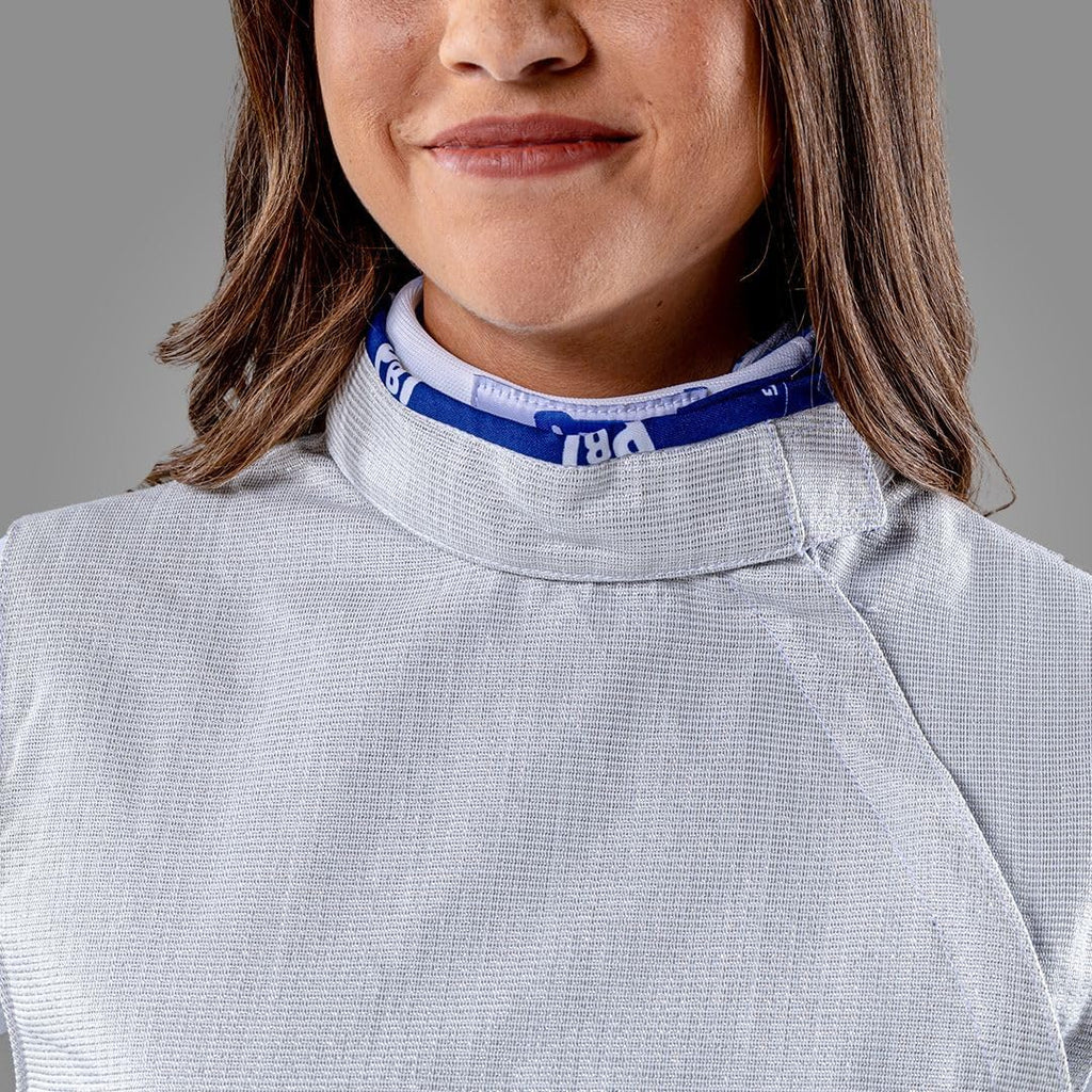 Womenâs Electric Foil Jacket White INOX Washable Conductive Fencing LamÃ© for Competition and Training