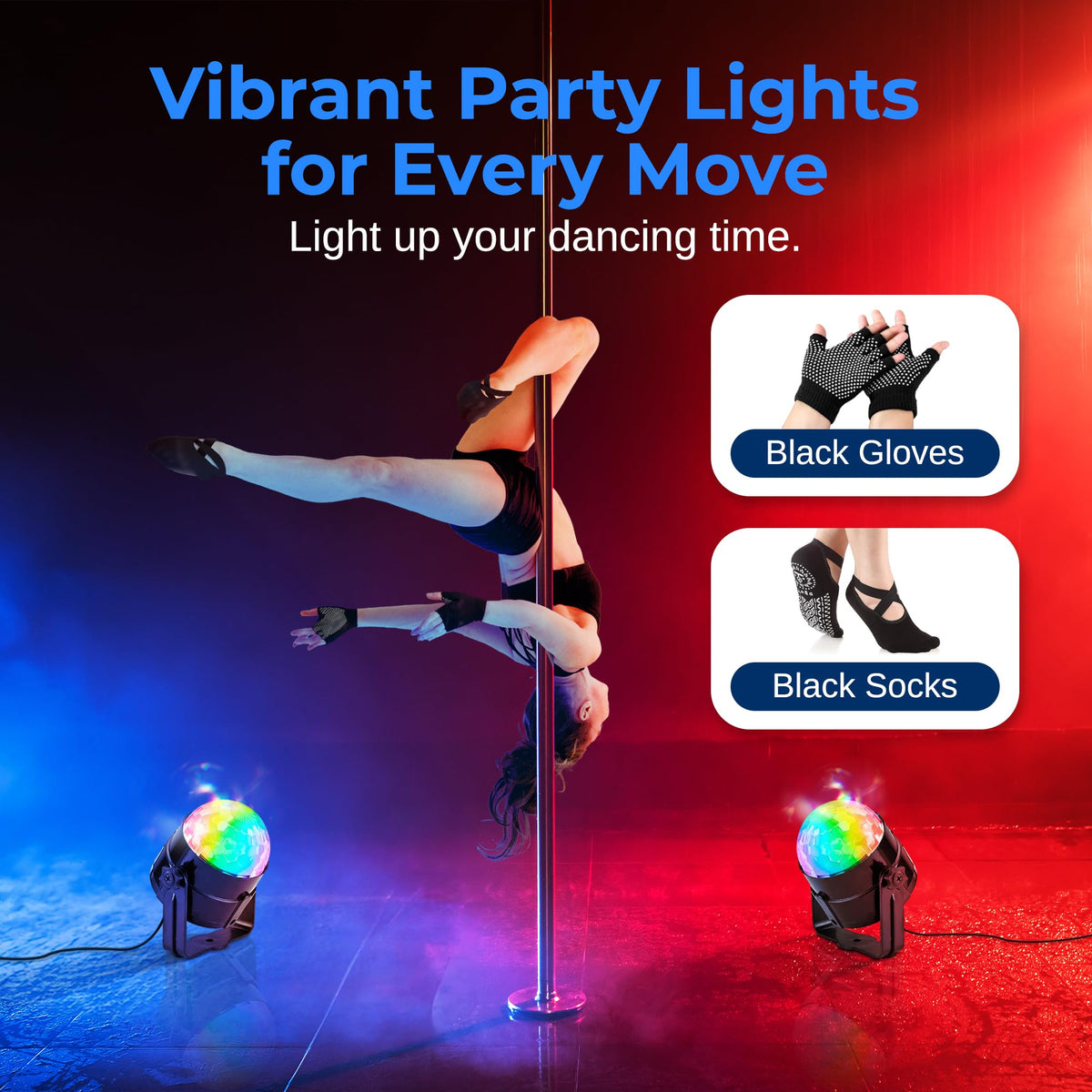 SereneLife Professional Spinning Dance Pole, 45mm Portable Exercise Pole for Fitness â Durable Steel Build, Anti-Rust Finish, Suitable for Home, Club, Gym, Party, Pub