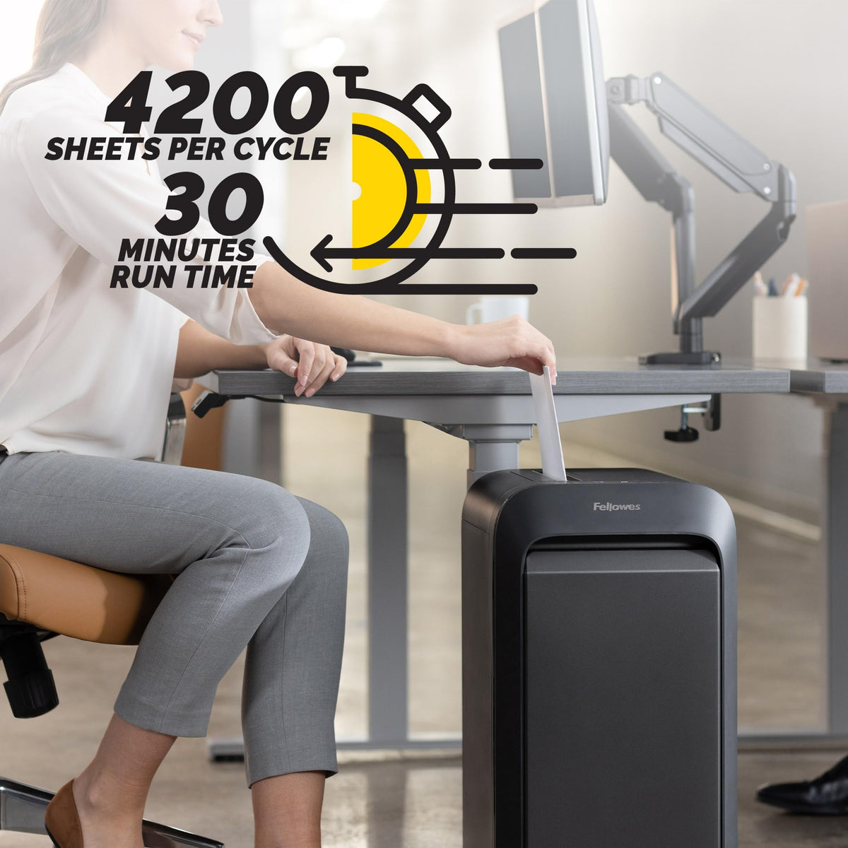 Fellowes Powershred LX220 Micro-Cut Paper Shredder, White