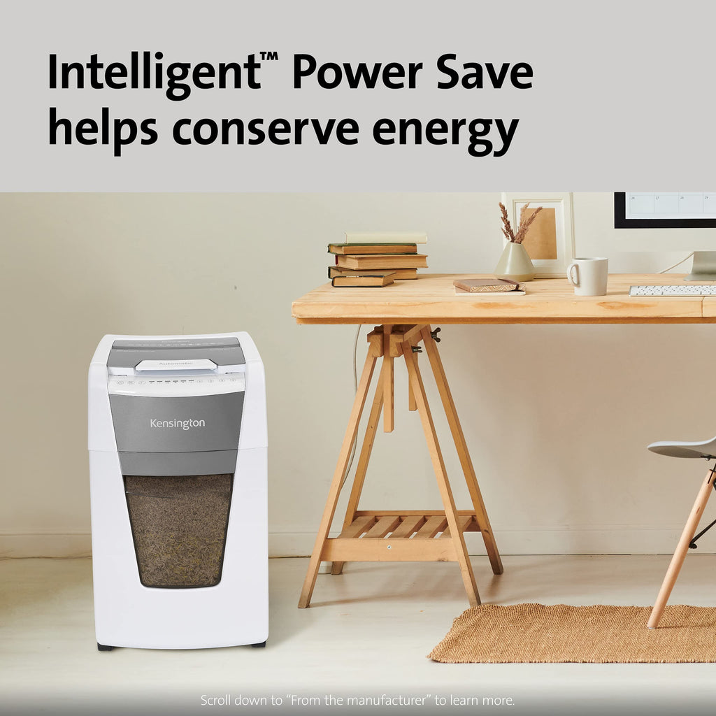 Kensington Shredder - New OfficeAssist 150-Sheet Auto-Feed Micro Cut Anti-Jam Paper and Credit Card Home Office Shredder with 11.6 gallons Pullout Wastebasket (K52050AM)