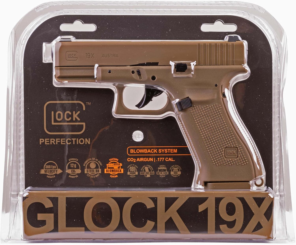 Glock 19X Gen5 .177 Caliber BB Gun Air Pistol, Glock 19X Gen5 Air Pistol