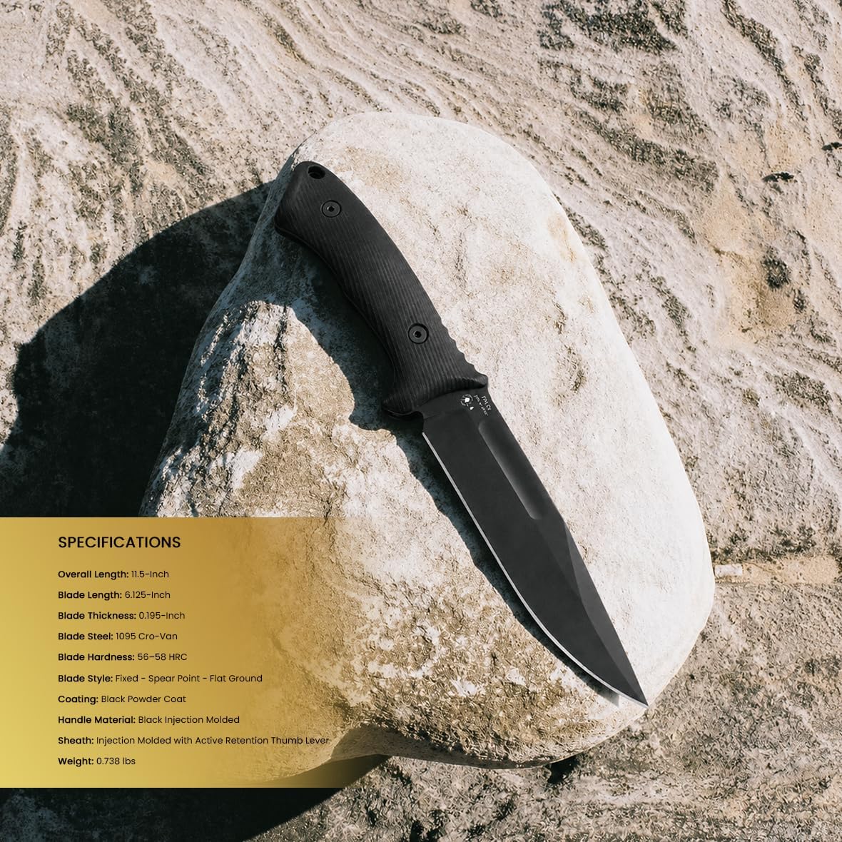 Spartan Blades Harsey Fighter | SBSL006BK, Black