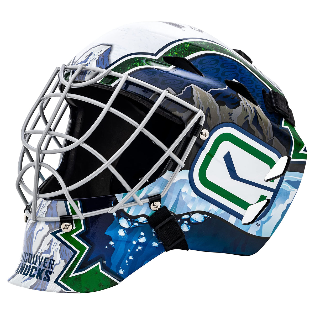 Franklin Sports Team Licensed NHL Hockey Goalie Face Mask - Goalie Mask for Kids Street Hockey - Youth NHL Team Street Hockey Masks