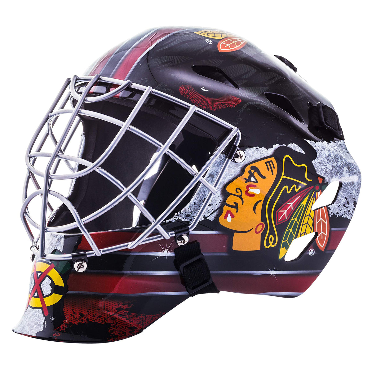Franklin Sports Team Licensed NHL Hockey Goalie Face Mask - Goalie Mask for Kids Street Hockey - Youth NHL Team Street Hockey Masks
