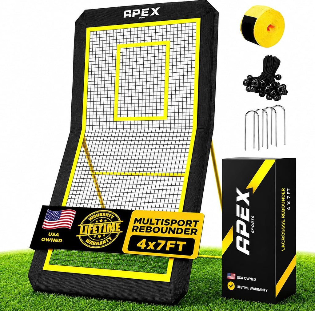 Apex Sports Professional Lacrosse Rebounder Volleyball Rebounder (4x7 Feet)