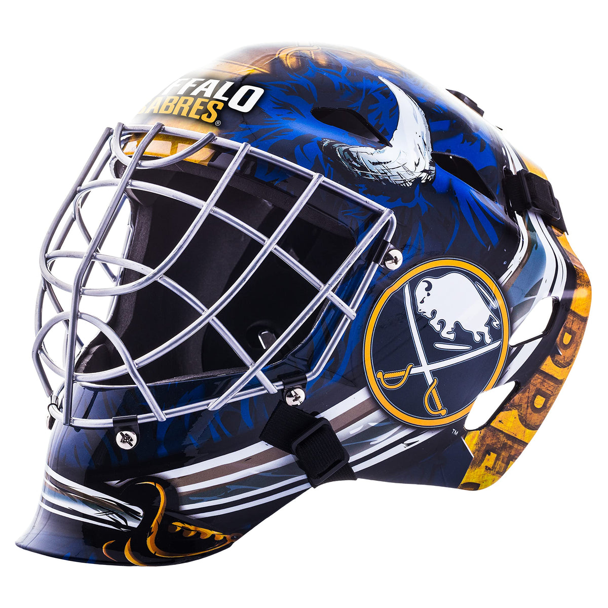 Franklin Sports Team Licensed NHL Hockey Goalie Face Mask - Goalie Mask for Kids Street Hockey - Youth NHL Team Street Hockey Masks