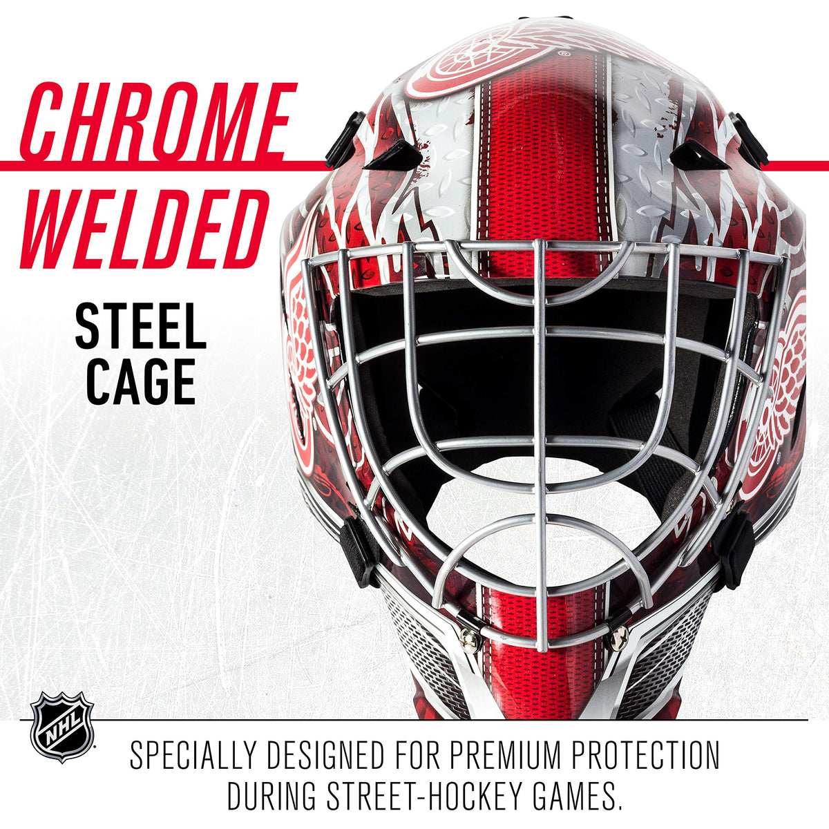 Franklin Sports Team Licensed NHL Hockey Goalie Face Mask - Goalie Mask for Kids Street Hockey - Youth NHL Team Street Hockey Masks