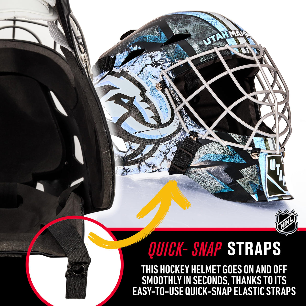 Franklin Sports Team Licensed NHL Hockey Goalie Face Mask - Goalie Mask for Kids Street Hockey - Youth NHL Team Street Hockey Masks