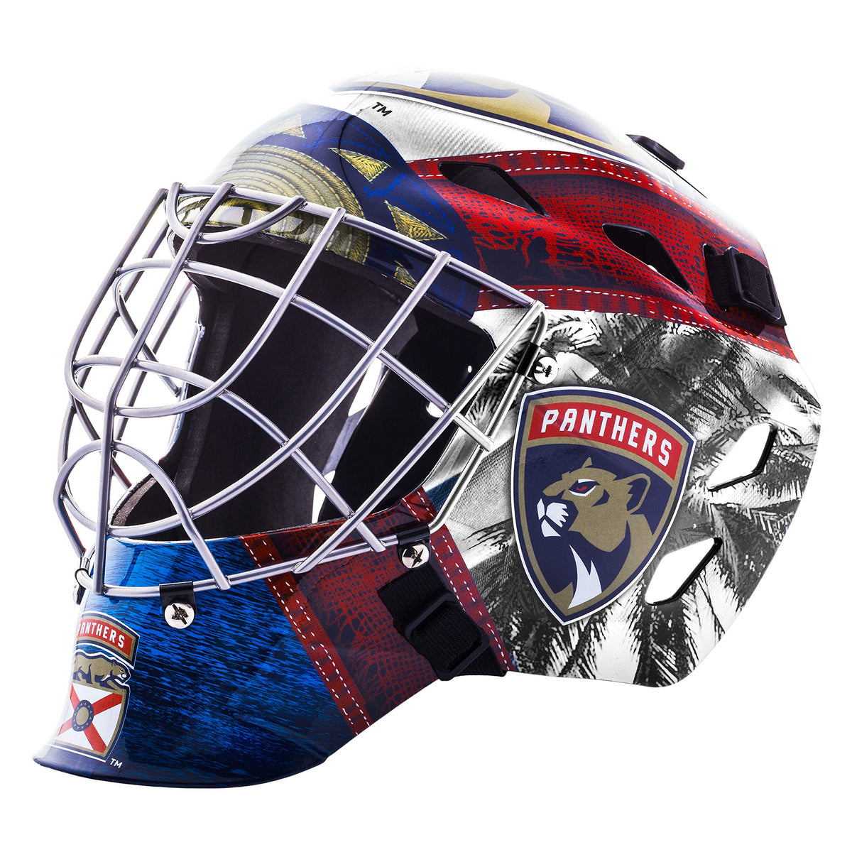 Franklin Sports Team Licensed NHL Hockey Goalie Face Mask - Goalie Mask for Kids Street Hockey - Youth NHL Team Street Hockey Masks