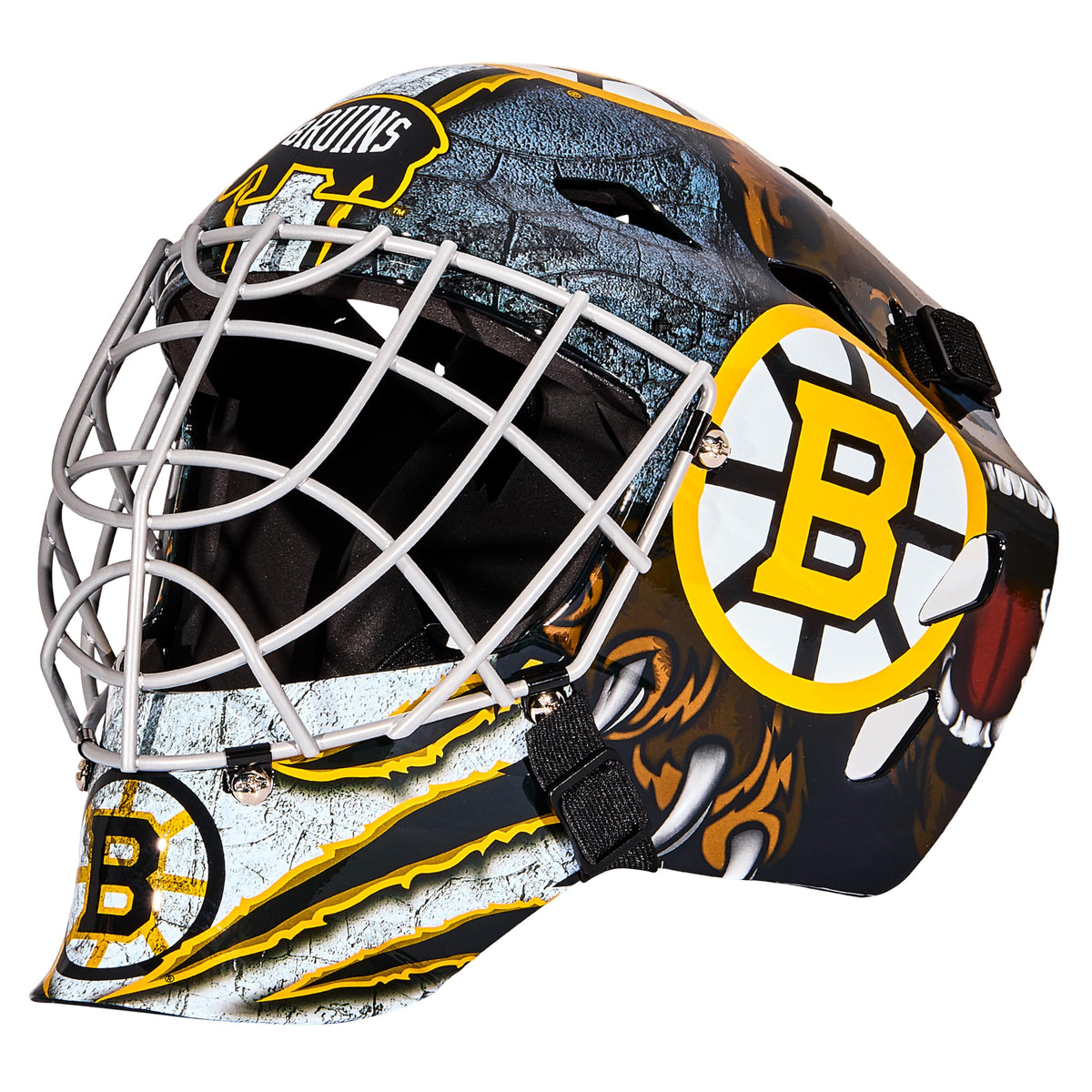 Franklin Sports Team Licensed NHL Hockey Goalie Face Mask - Goalie Mask for Kids Street Hockey - Youth NHL Team Street Hockey Masks