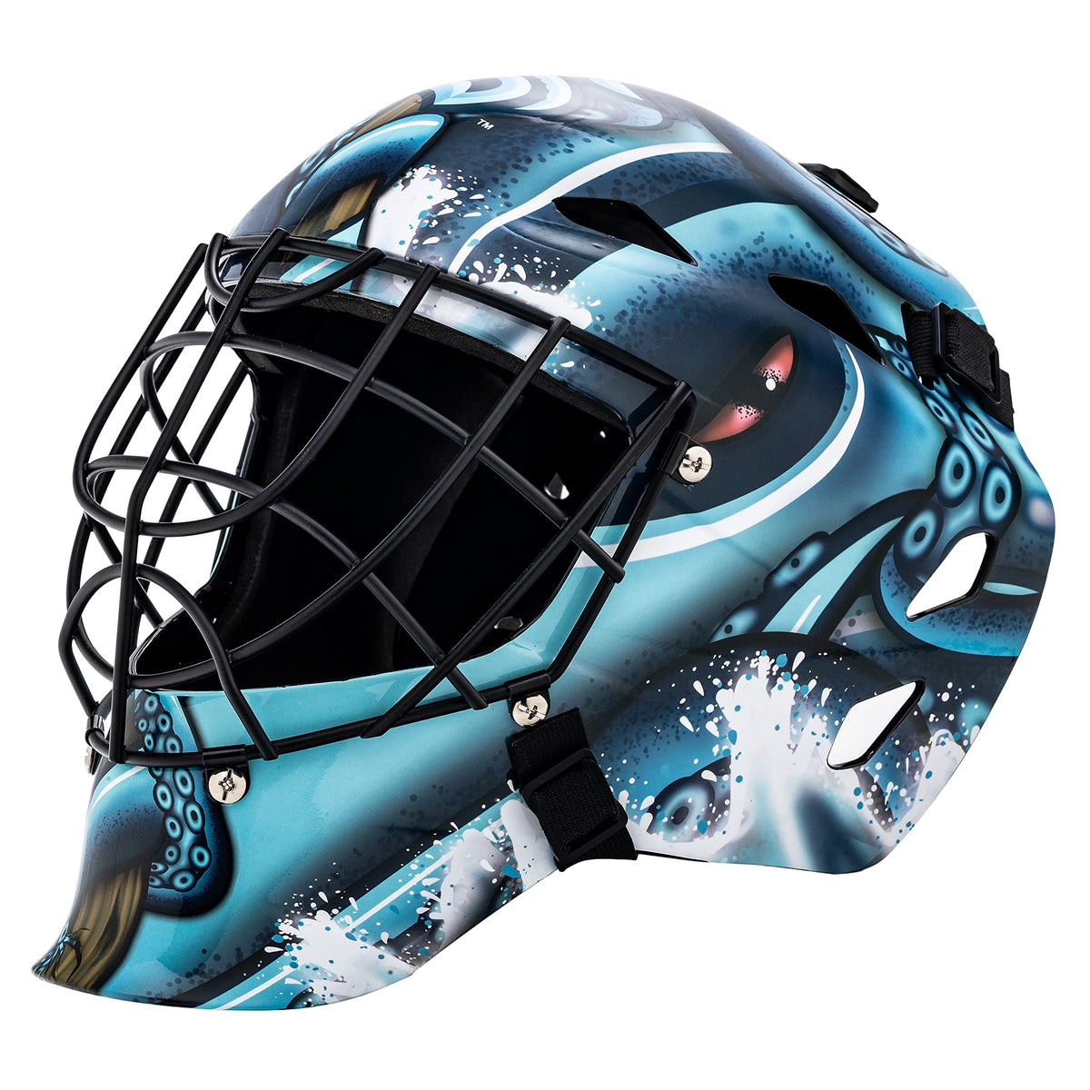 Franklin Sports Team Licensed NHL Hockey Goalie Face Mask - Goalie Mask for Kids Street Hockey - Youth NHL Team Street Hockey Masks