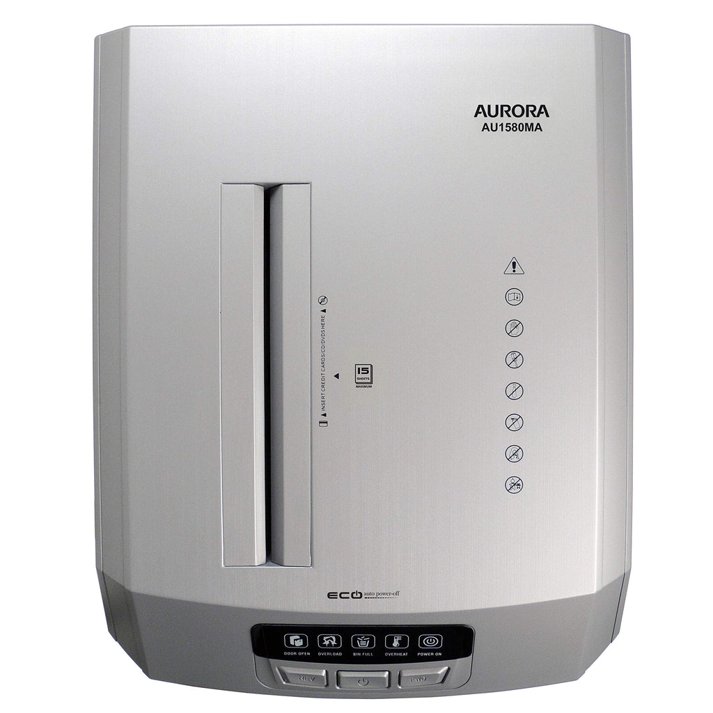 Aurora AU120MB 120-Sheet Auto Feed High Security Micro-Cut Paper Shredder / 30 Minutes (White/Black)