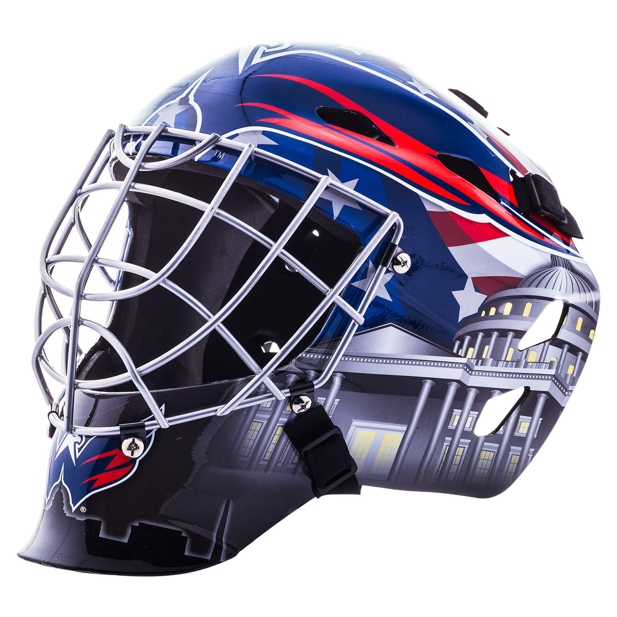 Franklin Sports Team Licensed NHL Hockey Goalie Face Mask - Goalie Mask for Kids Street Hockey - Youth NHL Team Street Hockey Masks