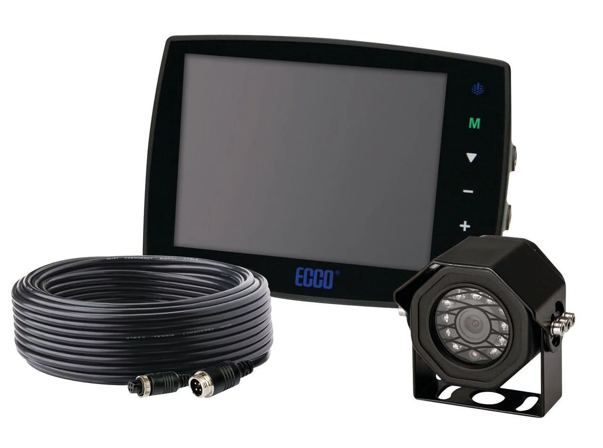 Ecco Safety Group Gemineye Rear View System with 5.6 in. Monitor, Surface Mount Camera & Cable