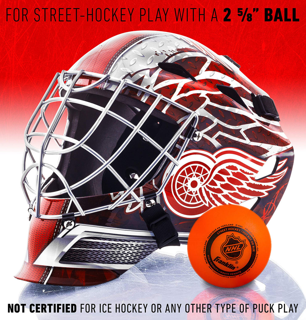 Franklin Sports Team Licensed NHL Hockey Goalie Face Mask - Goalie Mask for Kids Street Hockey - Youth NHL Team Street Hockey Masks