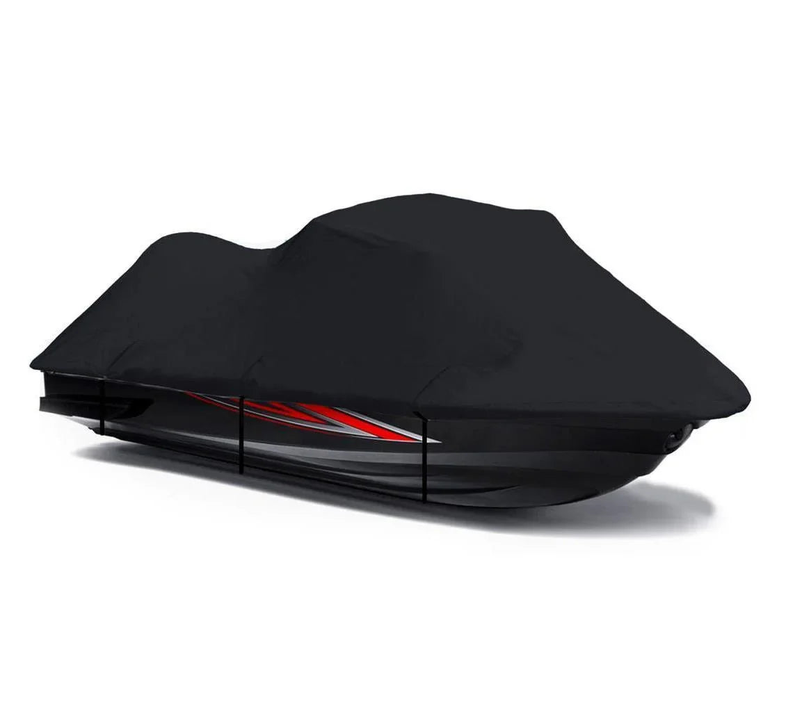 BLACK TOP OF THE LINE JET SKI Cover Compatible for YAMAHA XL 760 1998 1999 / XL 1200 1998 1999 2000 Jet Ski Watercraft PWC Cover
