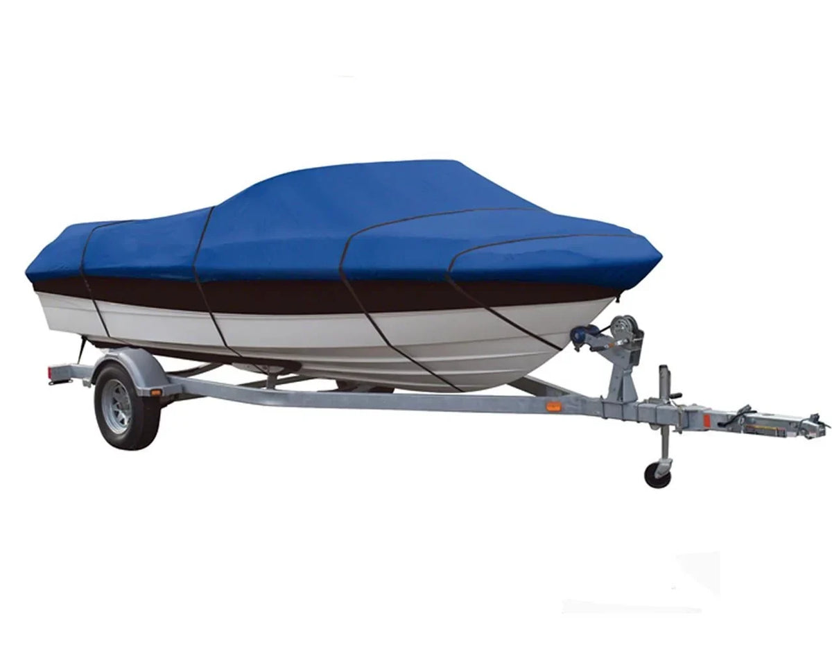 BLUE, GREAT QUALITY BOAT COVER Compatible for SYLVAN EXPLORER 150 O/B 2005 2006 HEAVY-DUTY