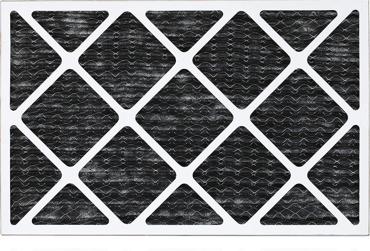 Filterbuy 14x24x1 MERV 8 Odor Eliminator Pleated HVAC AC Furnace Air Filters with Activated Carbon (1-Pack)